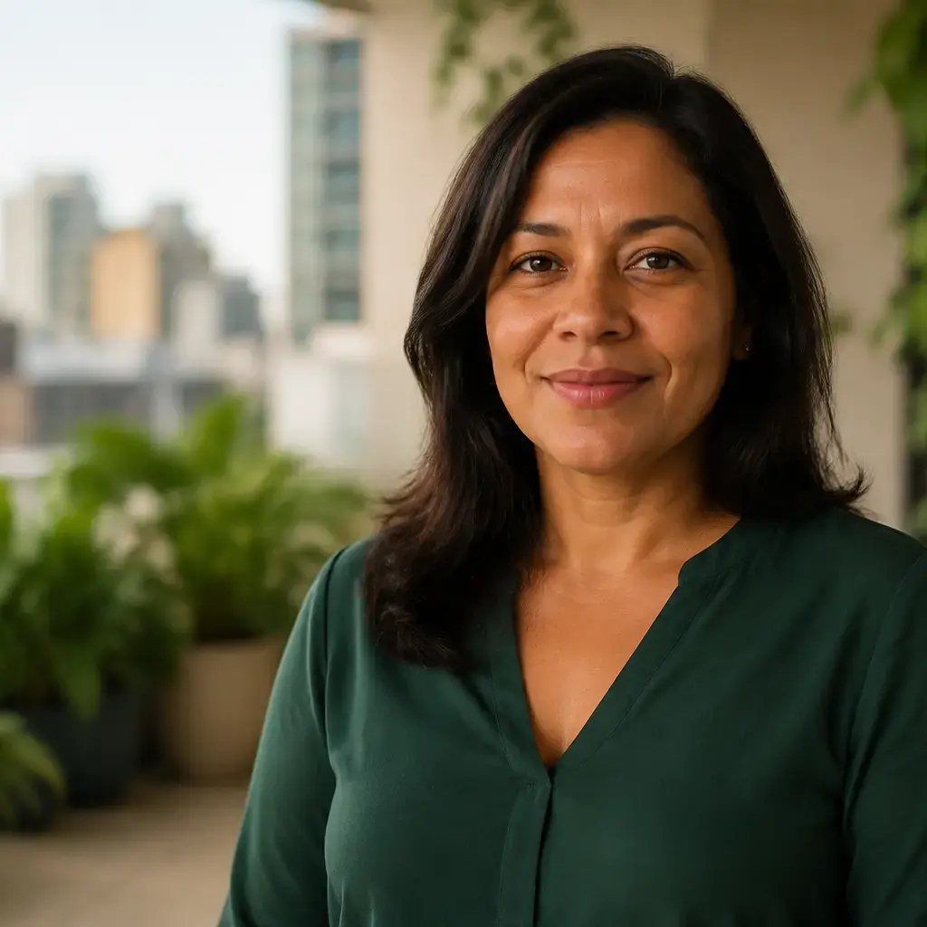 Retrato de Ana Paula Ferreira, proprietária no Alameda Central